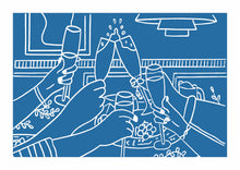 Afbeelding in Gallery-weergave laden, Kerstkaartje 'Klinken' 2023