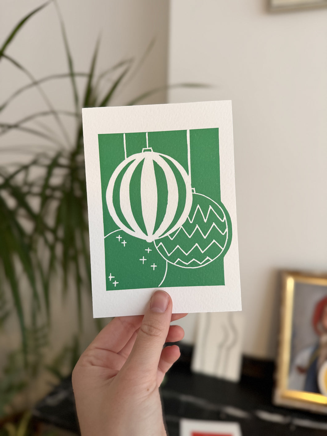 Kerstkaartje 'Kerstballen' 2024