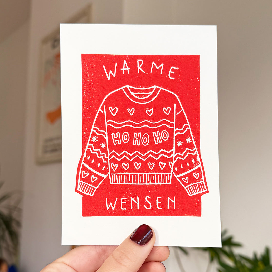 Kerstkaartje 'Kersttrui' 2025