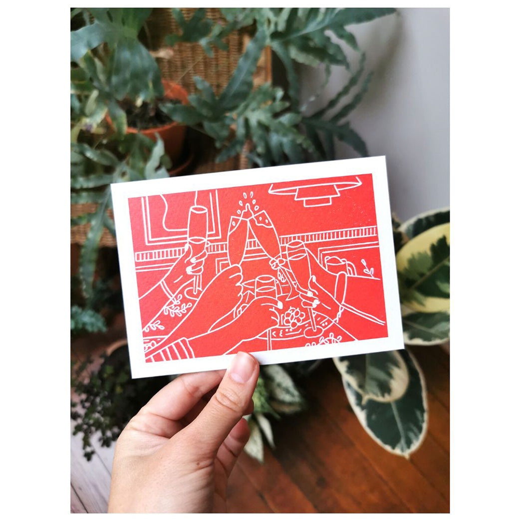 Kerstkaartje 'Klinken' 2023